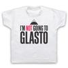 GLASTO ON OFFICIEEL GLASTONBURY IK GA NIET NAAR ANTI KINDEREN KINDER T-shirt