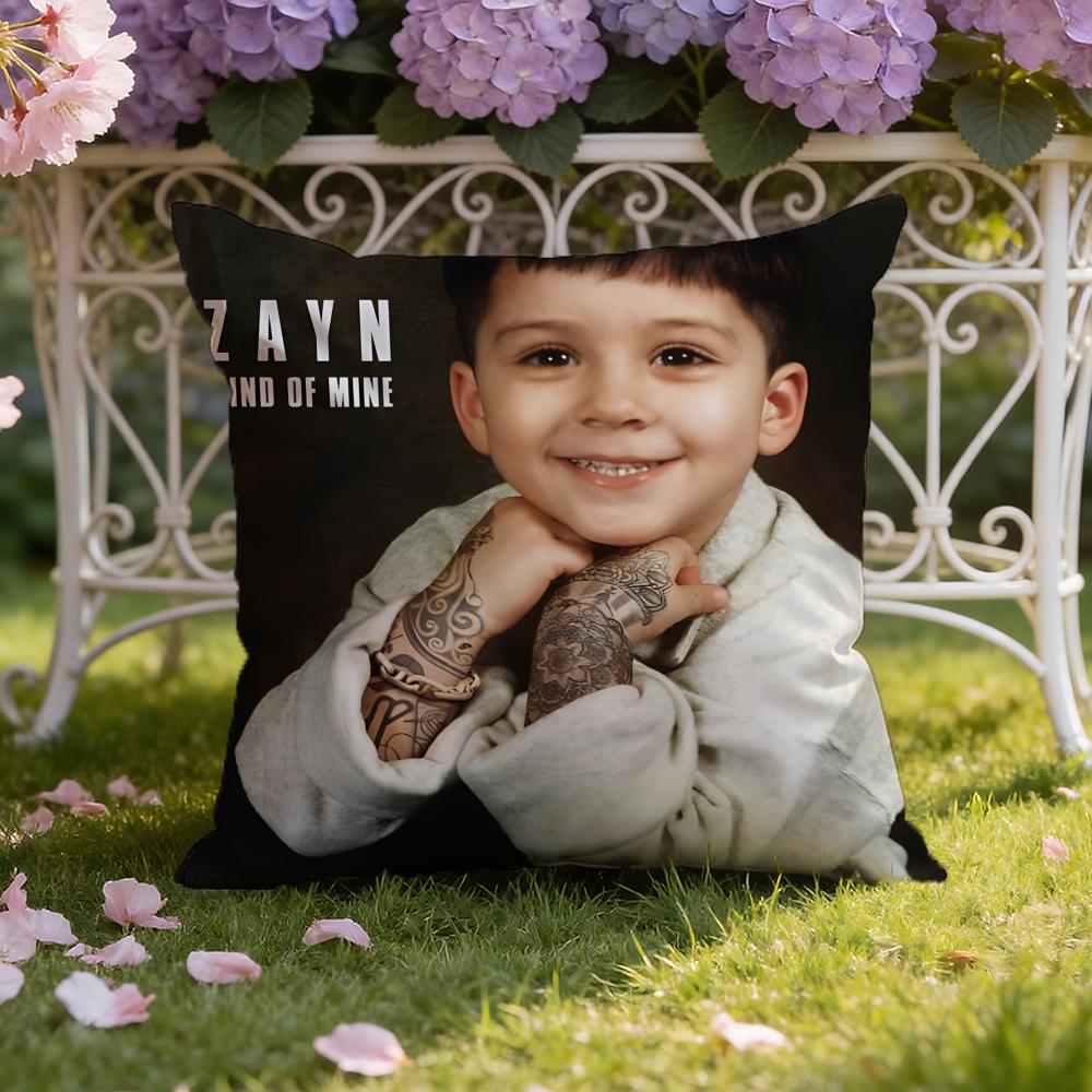Copricuscino Z-Zayn cantante M-Malik Copricuscino a Doppia Scena per Casa e Auto: Reversibile per un Comfort Premium