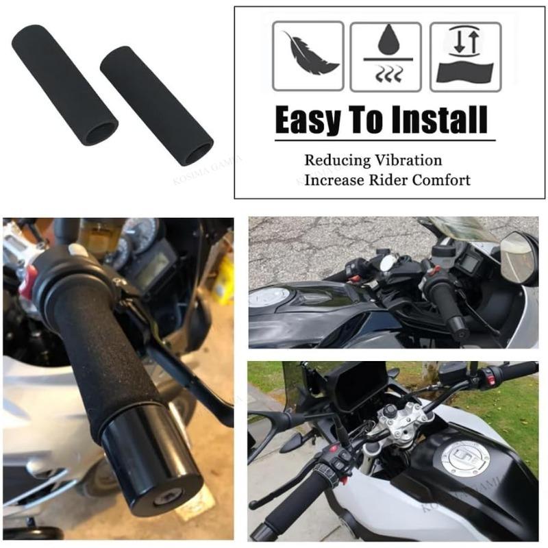 Universal Anti Slip Motorcycle Handlebar Foam Grips Sponge Cover Shock Absorbing For Dirt Pit Bike Motocross Electric Scooter