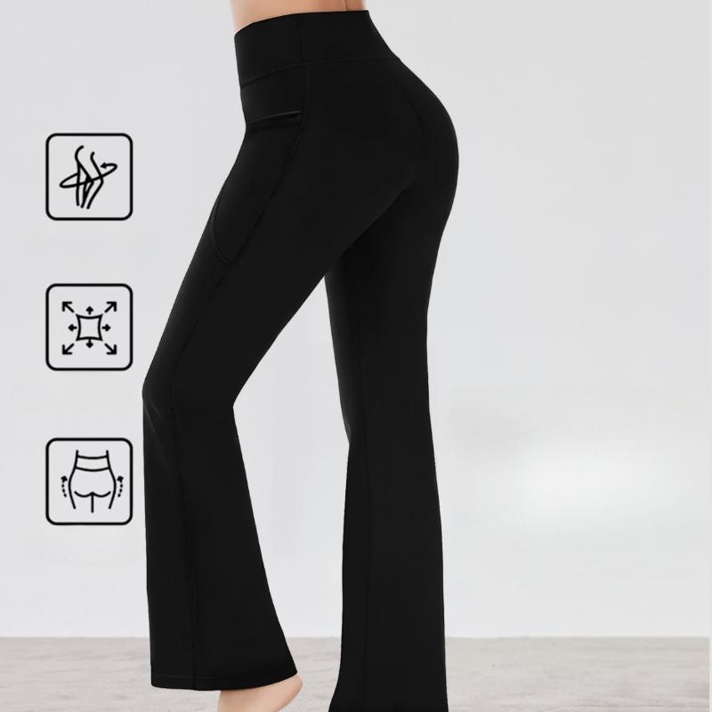Autumn and Winter Velvet Thickened Horn Yoga Pants Women's Thin High Waist Hip Lift Shark Pants Sports Fitness Trousers
