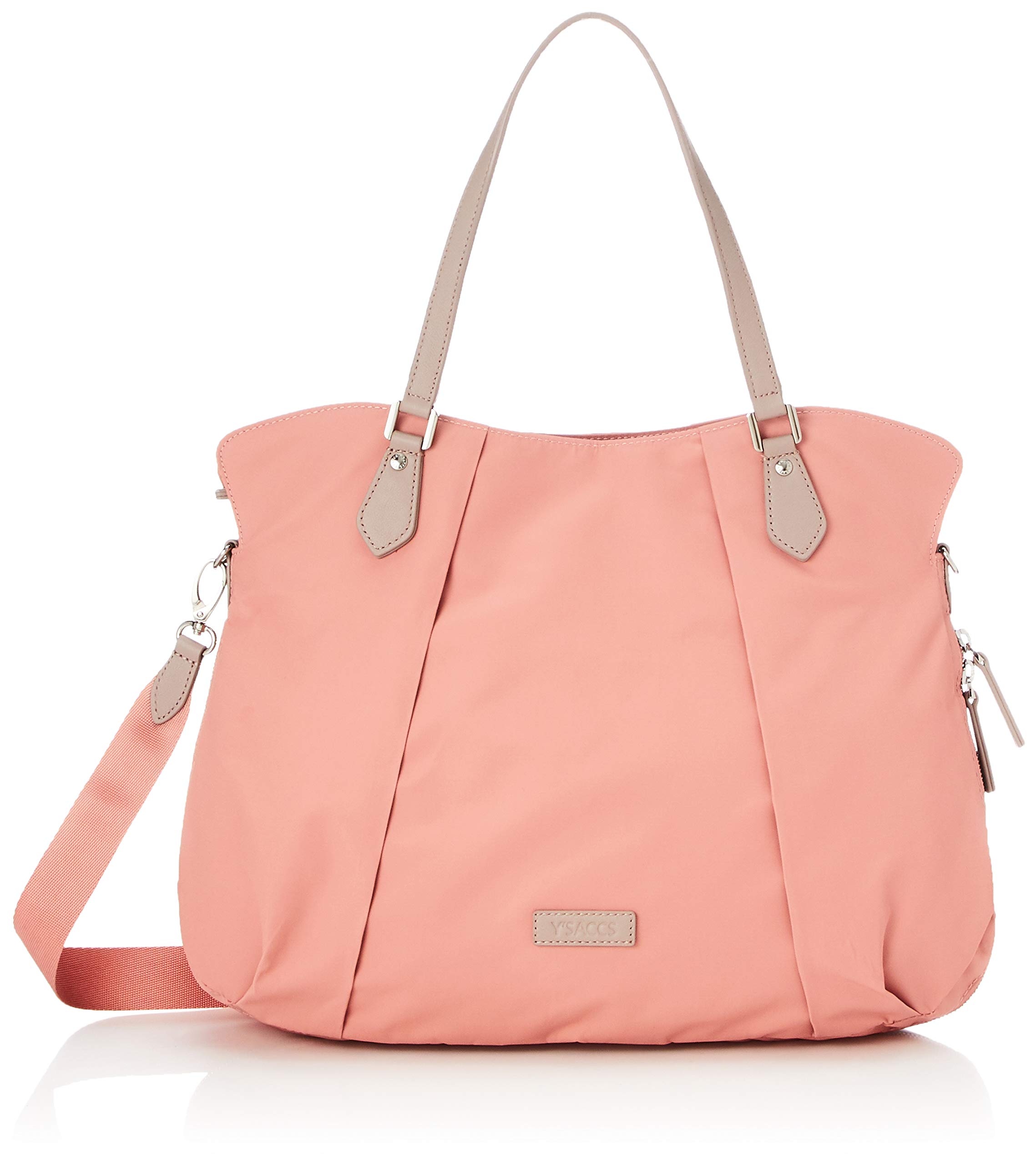 

Recycled nylon front tuck 2way tote M size Coral [Isaac] Y01-02-03 кораловий