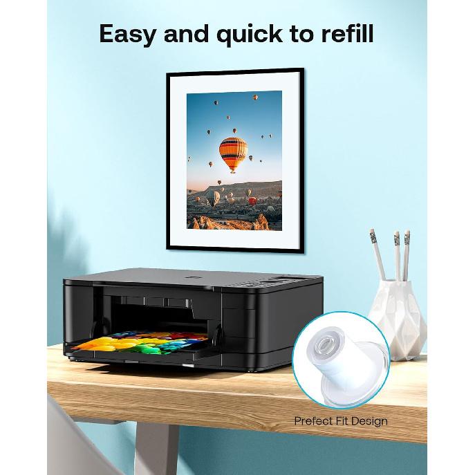 31 32XL Ink Bottle Refill Kit Compatible for HP Smart Tank 5101 7301 7602 7001 6001 Plus 551 651 455 457 450 All-in-One Ink-Tank Printers, 4-Pack