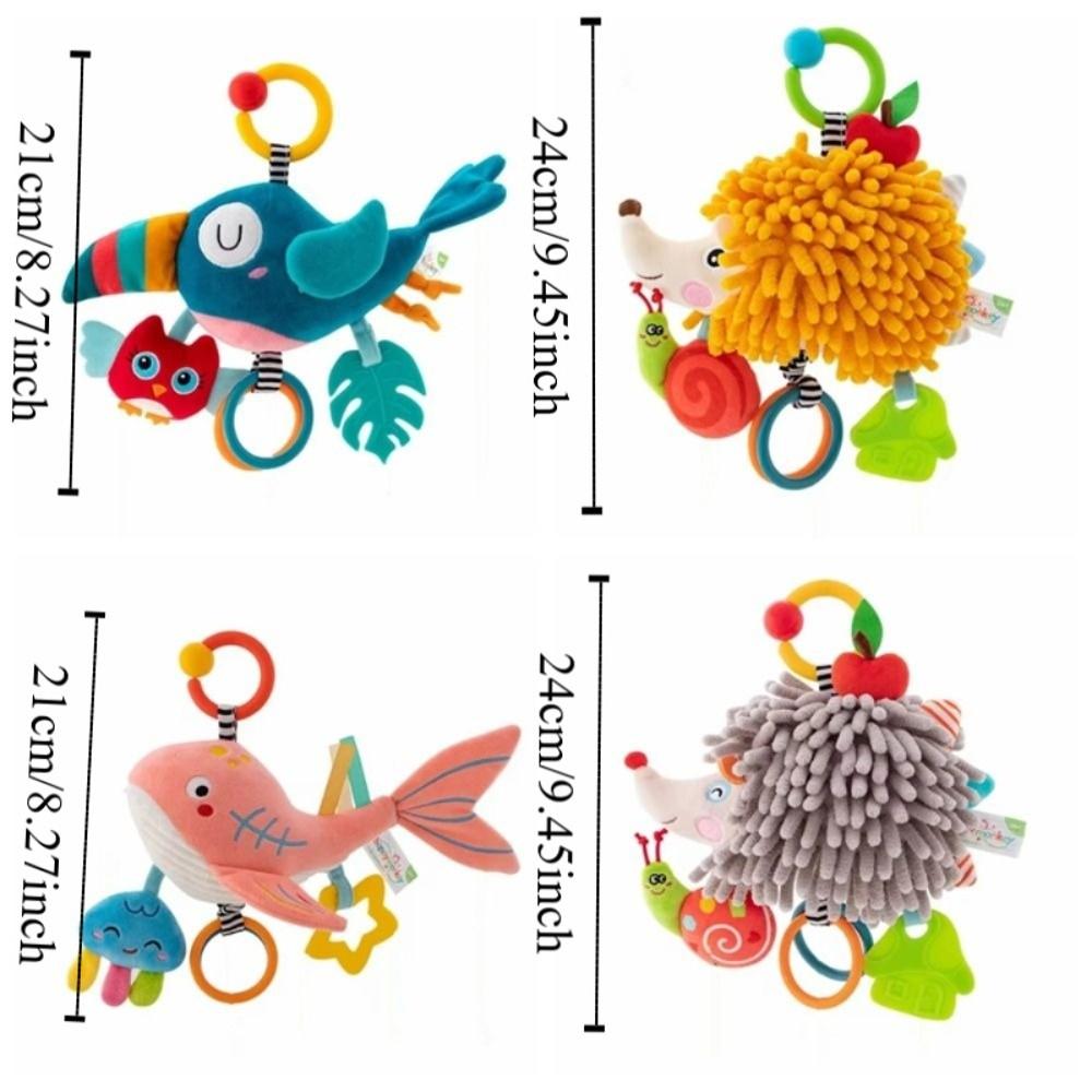 Removable Baby Crib Bell Toys Early Education Kids Stuffed Animal Toys  Infant Toddler Toys