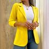 2026 Autumn Women’s Solid Color Long-Sleeved Suit Jacket - Casual & Versatile