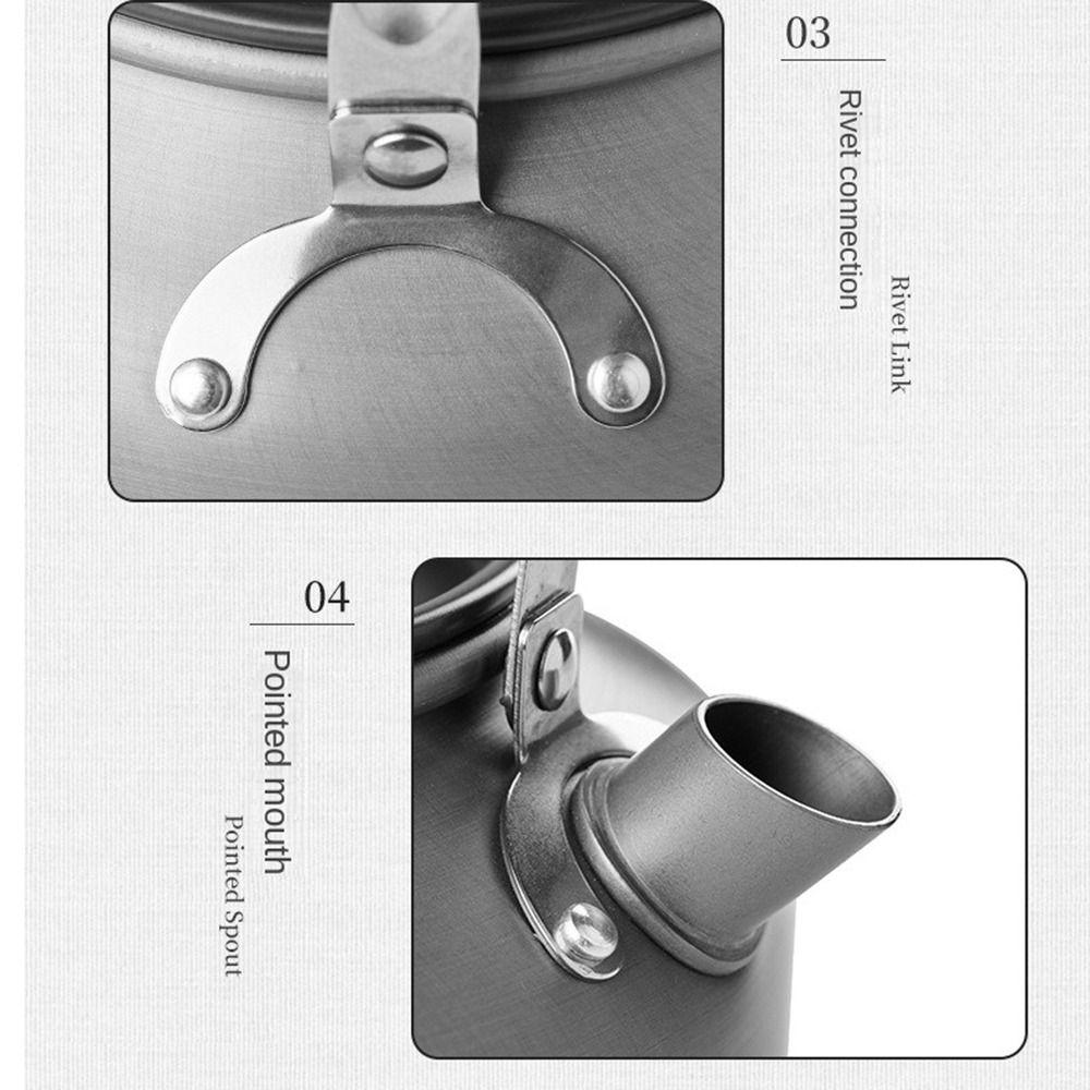 Anti-scalding Handle Outdoor Teapot Aluminum Zinc Zinc Alloy Portable Teakettle Water Boilers  Tableware