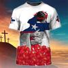 Fashion 3D Jesus Cross Print T Shirt For Men Christianity God Graphic Oversized T-shirts Daily Casual O-neck Short-sleeved Tops