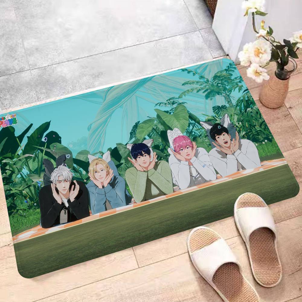 

KPOP PLAVE Kitchen Mat Cheaper Anti-slip Modern Living Room Balcony Printed Modern Home Decor 40x60cm