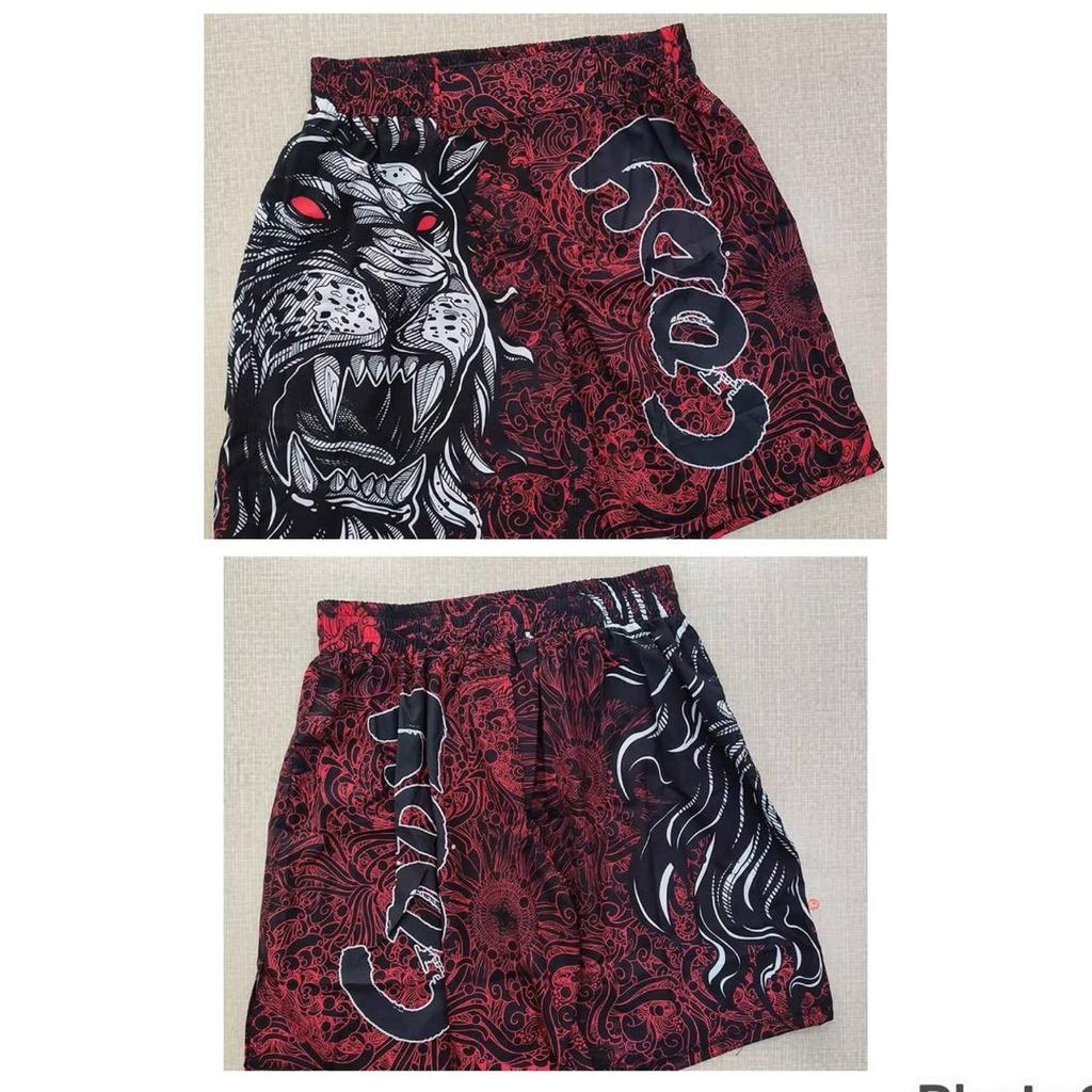 Kickboxen MMA Muay Thai Boxen Fitness Shorts Druck Kampfsport Kämpfen Schnelltrocknend Elastischer Bund Trainingshose Unisex Männer Frauen Kampf UFC