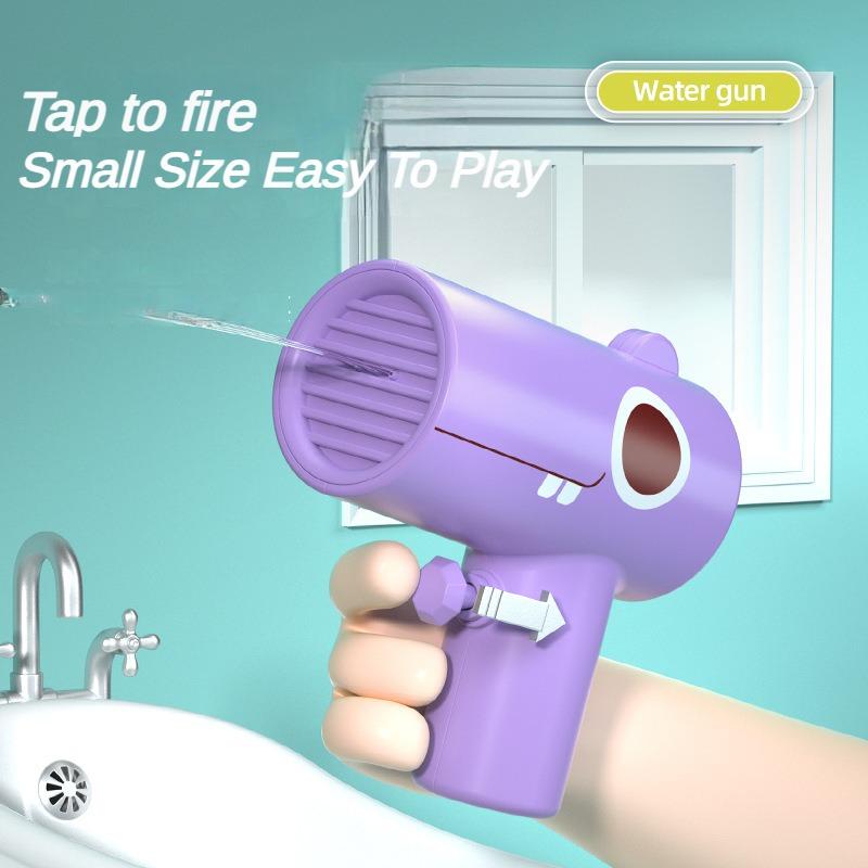 Dinosaur Water Gun Cartoon Handheld Press Type Squirt Gun Portable Outdoor Beach Water Battle Interactive Toys for Children