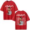 Summer Bestselling Singer Rosalia Lux 2026 Tour Unisex Vintage Hip Hop Street Style Short Sleeve Casual Unisex And Unisex Tshirt