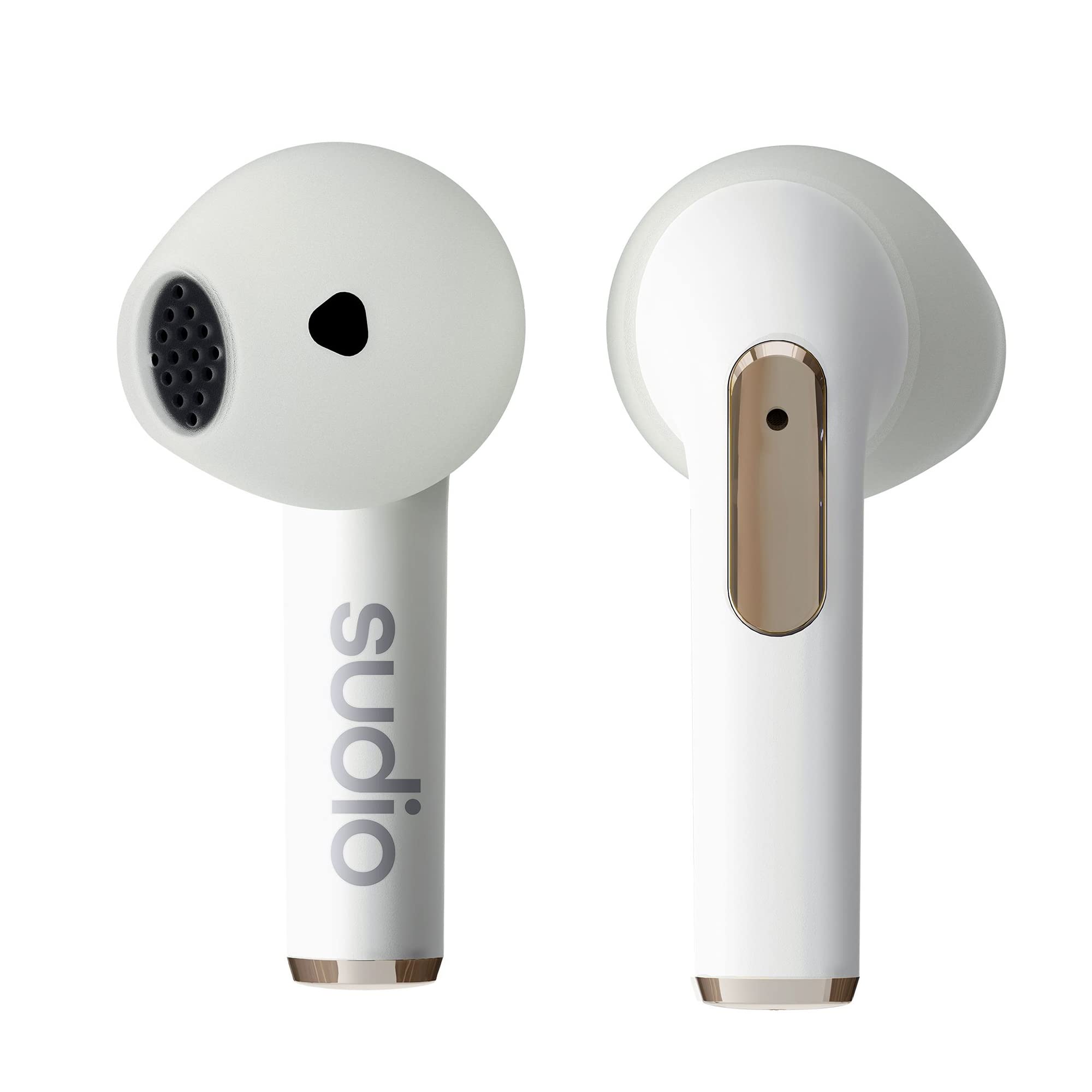 

Бездротові навушники SUDIO N2 з відкритим вухом, iOS, Android, сумісні, рівень IPX4, водонепроникний дизайн, скандинавський дизайн, цільові досягнення, екологічний подарунок [] (Білий)