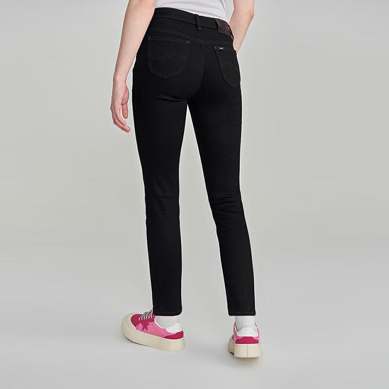 Lee Women's 433 Slim Fit High-Waist Black Jeans