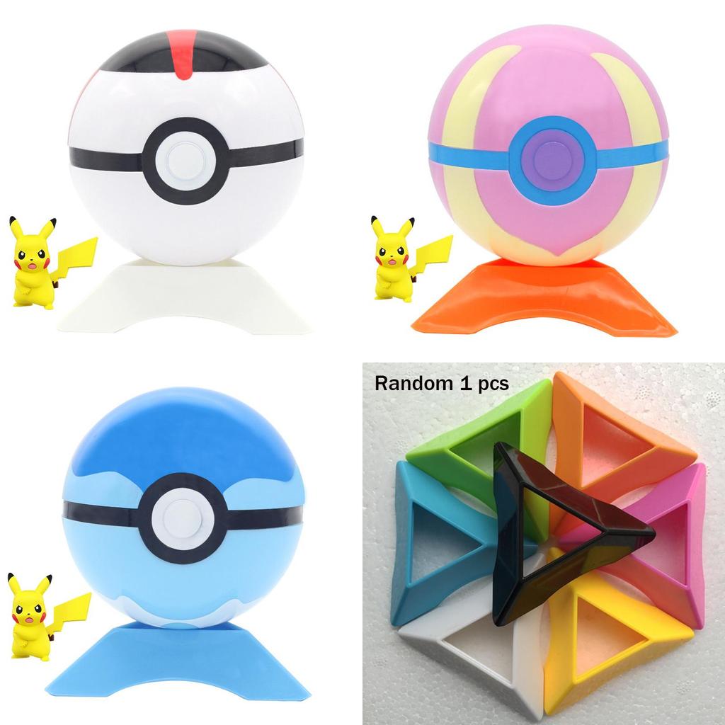 Premium Quality Pokemon Pokeball 7cm Toy Ball With Pikachu Monster Figures Gift