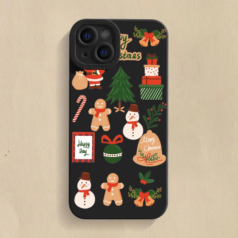 Case For Xiaomi Mi 14 13 12T 13T 11T Pro 11 Lite 5G NE Poco F6 F5 X5 M6 Pro Luxury Cartoon Christmas Shockproof Soft Phone Cover