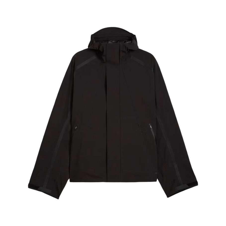 Puma X Heliot Emil Collaboration Solid Color Outdoor Casual Zip-Up Hooded Jacket Men Jackets Black 626677-01