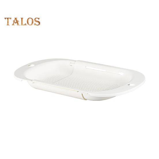 

Дуршлаг для мойки, корзина для овощей, фруктов, пасты, складная корзина для сушки, двухслойная сушилка для тарелок, кухонный органайзер Single Layer белый