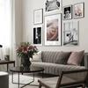 Modern Ballet Dancer Girl Pose Wall Art Canvas Nordic Posters And Prints Black White Painting Picture For Living Room Home Decor No Frame