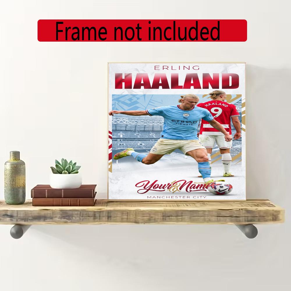 Haaland Personalized Name Diamond Paintings Mosaic Wall Round Diamond Art Painting Kits Embroidery Crystal Accessories Frameless