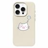 Simple Kitten and Fish Suitable for Apple 16promax Couple Phone Case IPhone 14 Lychee Pattern 13 12 15