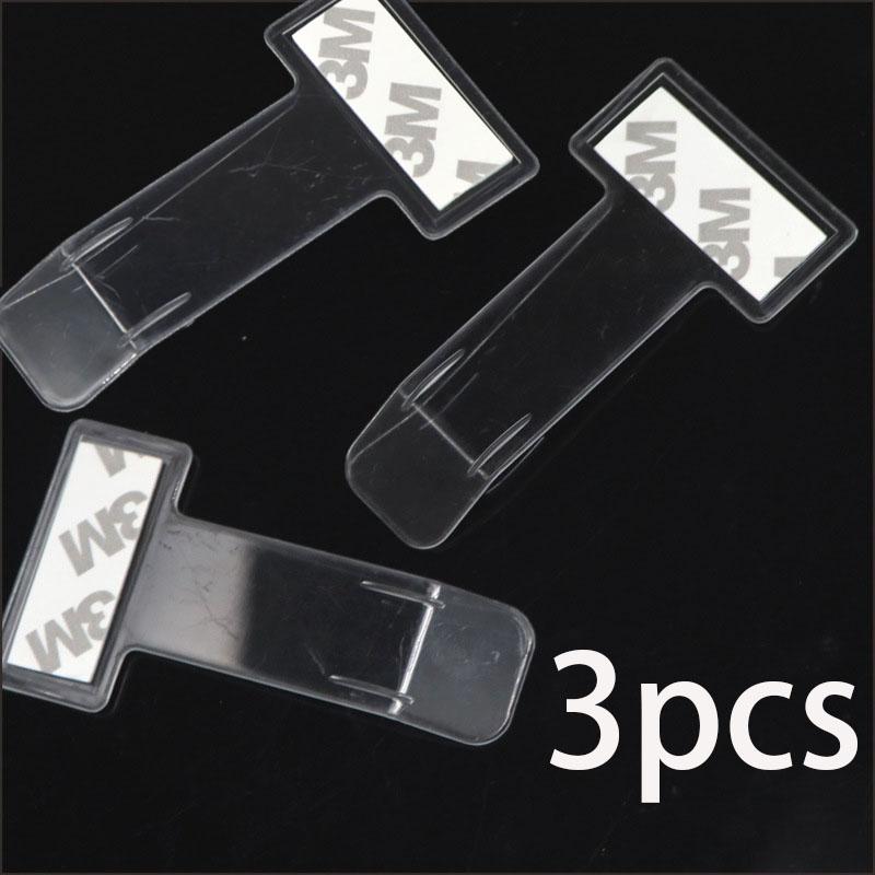 

3/5pc Plastic Universal Car Vehicle Parking Holder Clip Sticker Holder Clip Parking Ticket Windscreen Plastic Sticker