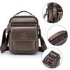 Top-Grain Leather Messenger Bag for Men