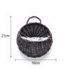 Handmade Rattan Hanging Flower Pot Balcony Dried Flower Wicker Basket Decoration