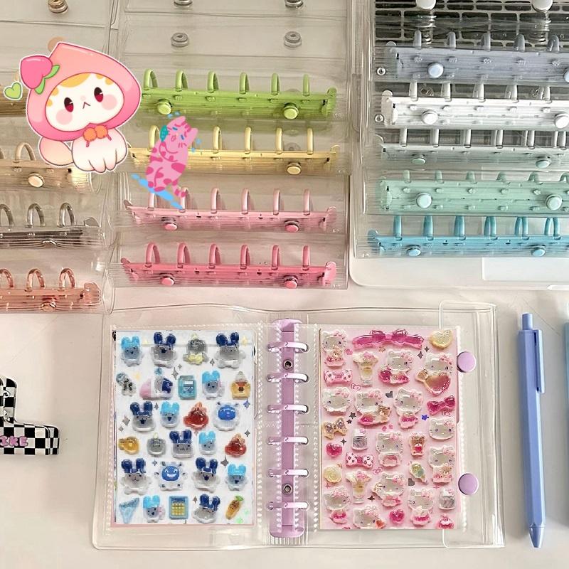Creative Diy Stickers Notebook Transparent Sanrio 3D Sticker Inner Page Sticker Collection Book Protective Shell 3d Cartoon Present