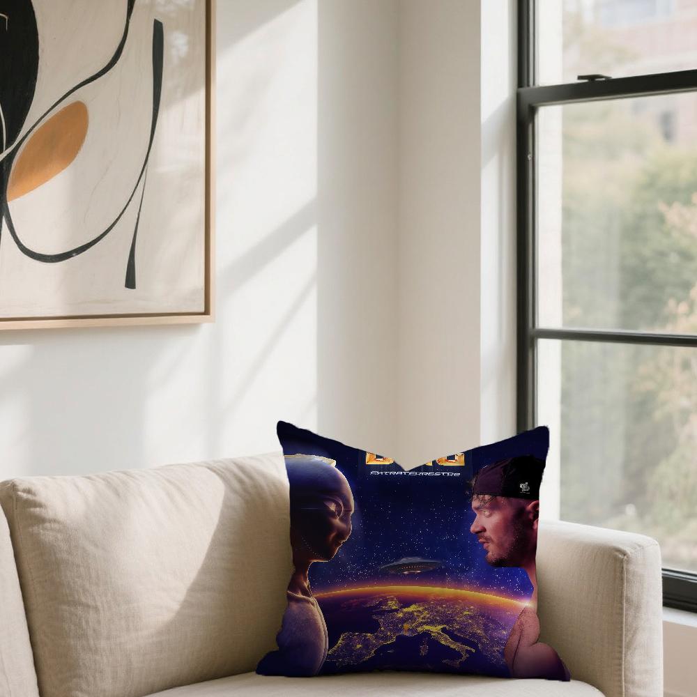 D-DP Cushion Cover For A Sofa Car Office Cafe Rapper J-Jul Soft And Comfortable Double-Sided Printing Vie Pillow Cover