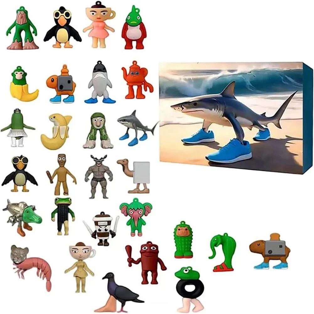 Italian Brainrot Advent Calendar Tungtung Sahur Tralalelo 24 Days Advent Calendar Monsters Figurine Christmas Birthday Gift