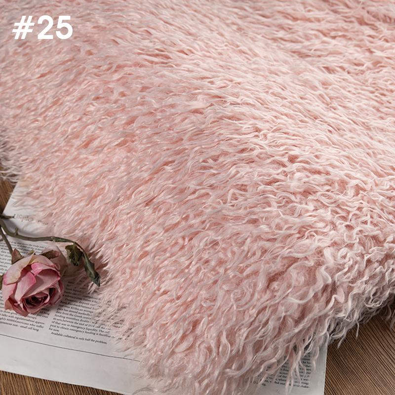 50*170cm High-grade 6cm Long Hair Cashmere Fabric Lamb Curly Imitation Tan Sheep Wool Plush Fabric DIY Clothing Dolls Cosplay