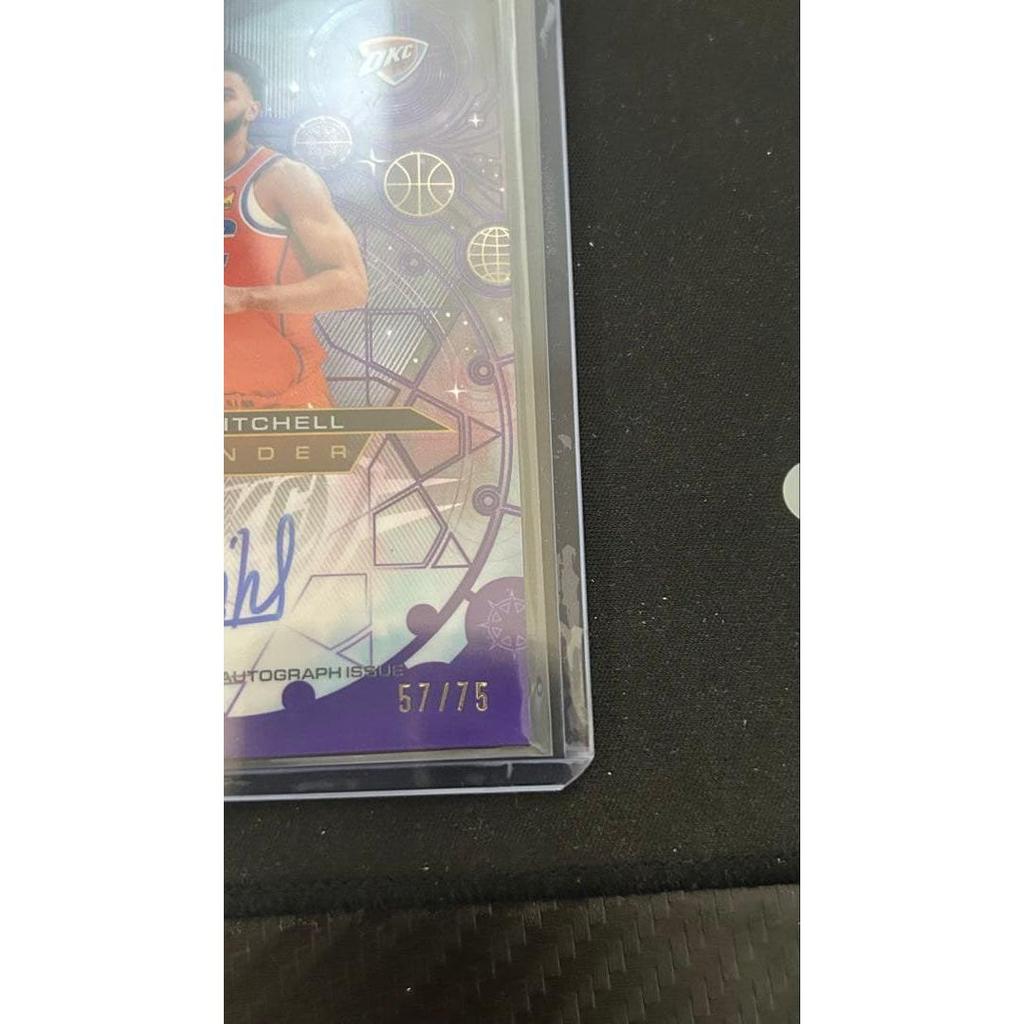 Used Topps Chrome Autograph Card Ajay Mitchell 57/75