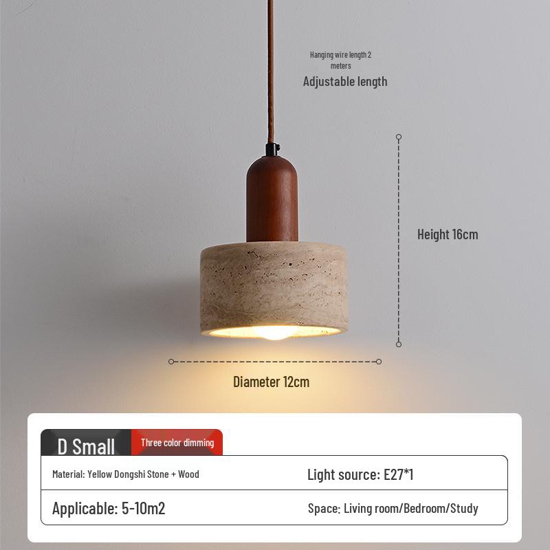Wabi-Sabi Zen Pendant Light: Retro & Artistic Design for Restaurants, Living Rooms, and Bedrooms