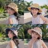 Childrens Straw Hat Summer Sun Protection With Wide Brim And Breathable Design For Girls And Babies