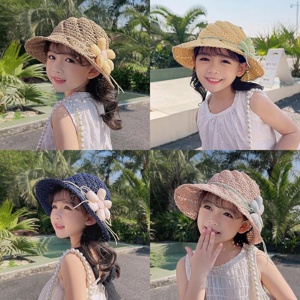 Childrens Straw Hat Summer Sun Protection With Wide Brim And Breathable Design For Girls And Babies