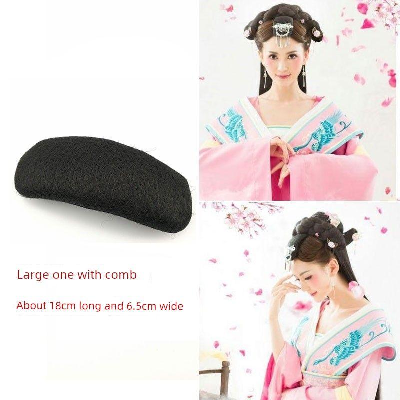 Han Chinese Clothing Pad Hair Bag Hair Pack Hair Curler Selenodont Bag Soft Horn Multiple Floor Bridal Pad Hair Plate Hair Bag