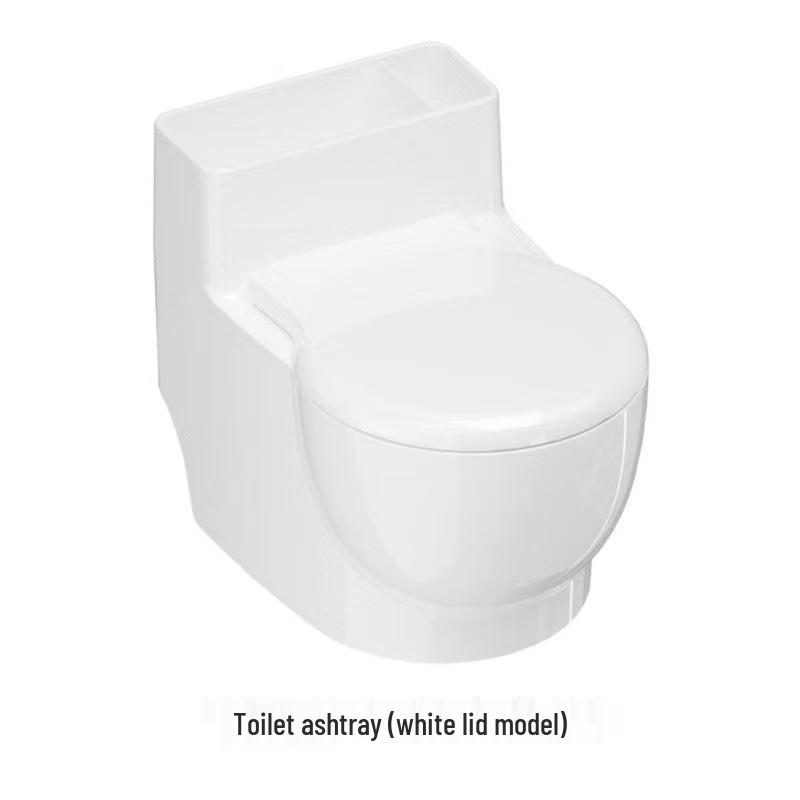 Luxury Wall-Mounted Toilet Ashtray with Lid and Anti-Fly Design for Bathrooms and Living Rooms