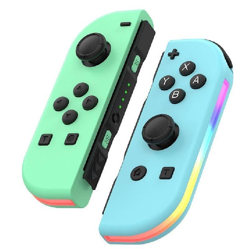 Colorful Rgb Light Switch Joycon Controller With Vibrant Vibration And Motion Sensitivity
