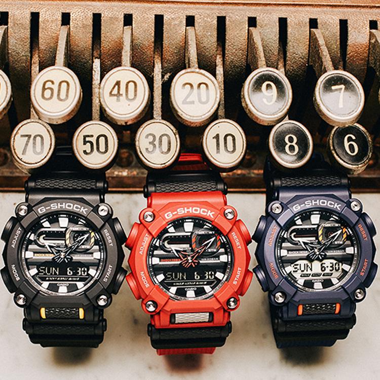Casio Men Liquid Crystal/Analog Dual Display Series Black Watch GA-900-2A GA-900-2A