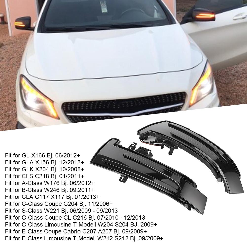 Rear View Mirror Turn Signal Light  Dynamic LED Fits for Mercedes Benz C E S CLa GLa CLS CLASS
