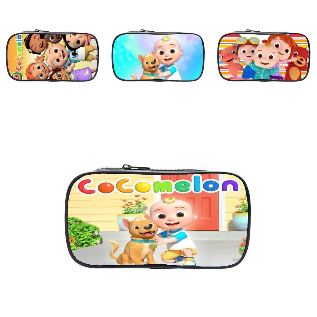 Cocomelon Pencil Box Large Capacity Storage Bag Ideal For Students And Kids