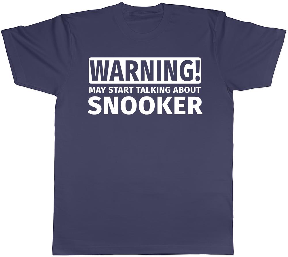 Warning May Start Talking about Snooker Unisexs Unisexs TShirt
