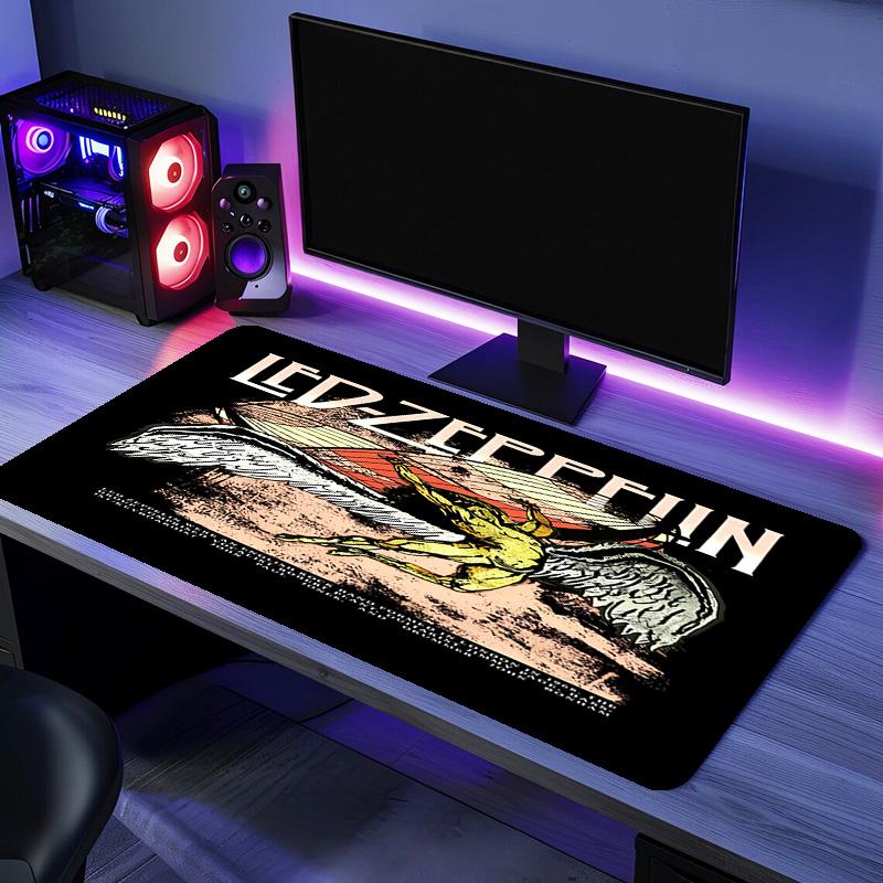 Pop Singer L-Led Zeppelin Mouse Pad - Non-Slip Rubber Base, Smooth Surface for Work,Gaming,Office,And Home Use, Desk Mouse Pad