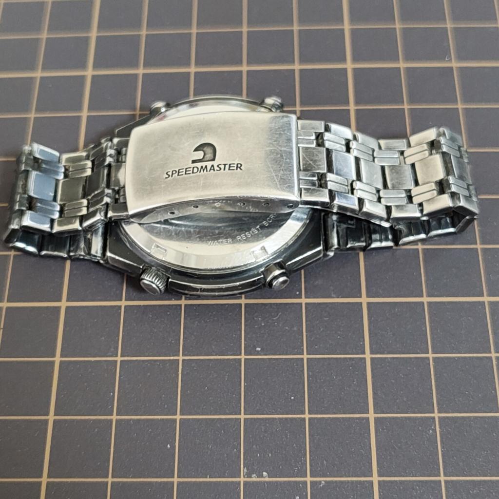SEIKO SPEEDMASTER Speedmaster Black Dial Chronograph Watch [Working Condition] 7A28-7110 Men's (Management Code K26Z)