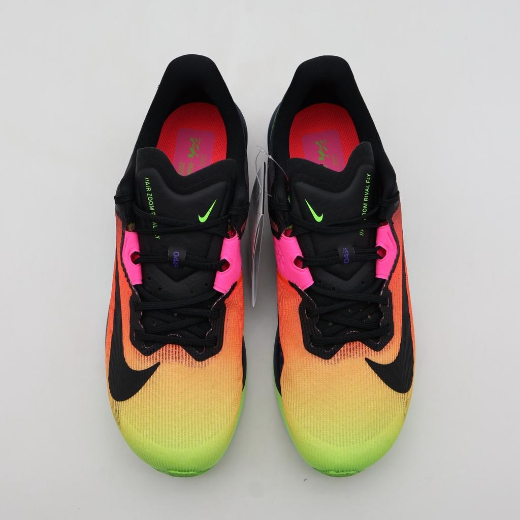 IO9565-400 Nike Air Zoom Rival Fly 4 Dark Obsidian Ghost Green Pink (Men's)