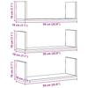 Modern Wall Storage Decorative Shelves Set of 3, Bathroom Wall Shelf, Hallway Decorative Shelf, 58x18x18 Cm