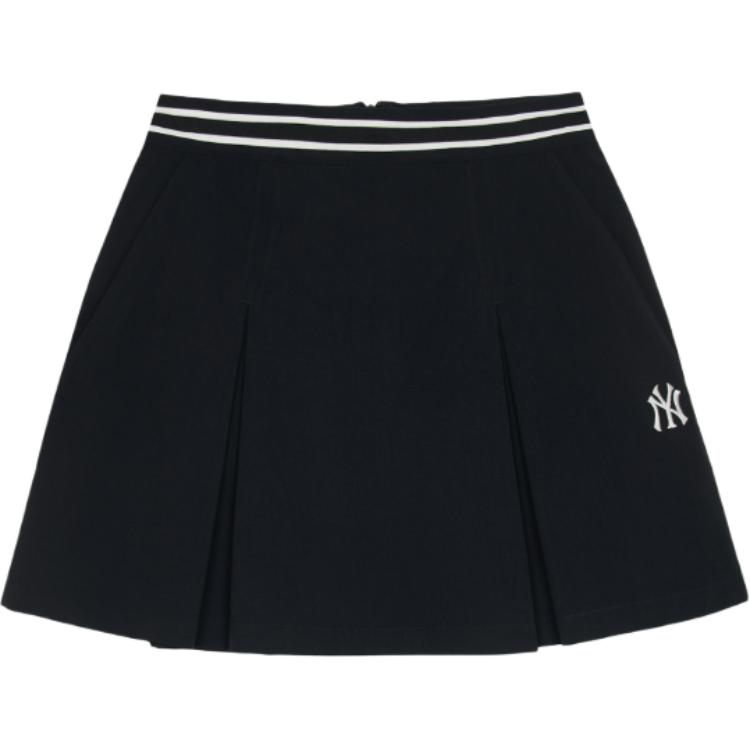 New MLB New York Yankees Varsity Casual Short Skirts Women's Black 3FSKV0153-50BKS