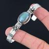 Daughters Day Sale 925 Sterling Silver Oval Natural Labradorite Sister Bangle