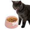 Cat Bowl Feeding Dishes Stable Novelty Anti Slip, Bow Tie Decorated, Pet Feeder Water Cats for