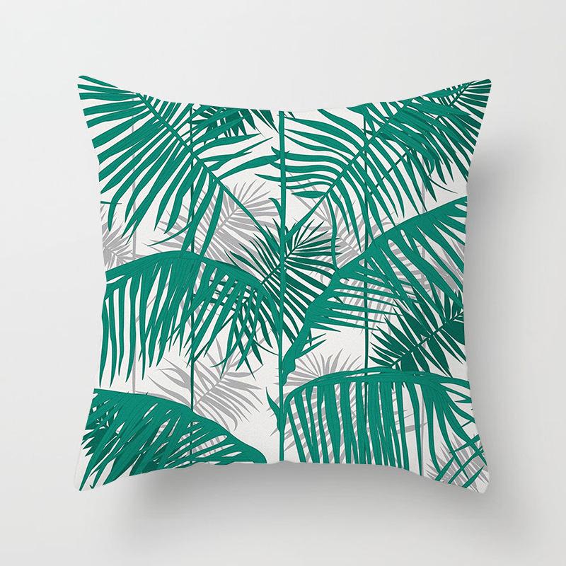 Ins Plant Flower Pillow Digital Printing Car Sofa Cushion Cover Shopee Home Soft Furnishings