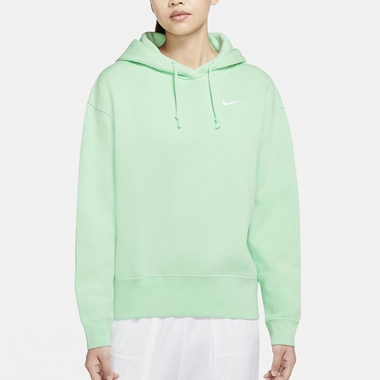 Nike Sportswear Fleece Pullover Hoodie Women Tops Green CZ2591-390